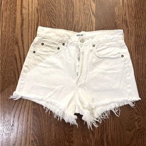 AGOLDE 
Parker Vintage Cut Off Shorts 
Platinum, 24